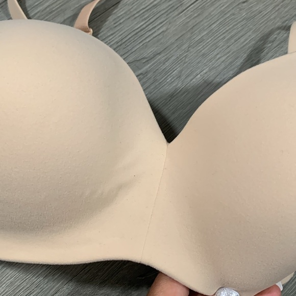 WACOAL How Perfect Wire Free T-Shirt Nude/Beige Bra size 34DD - Picture 3 of 11